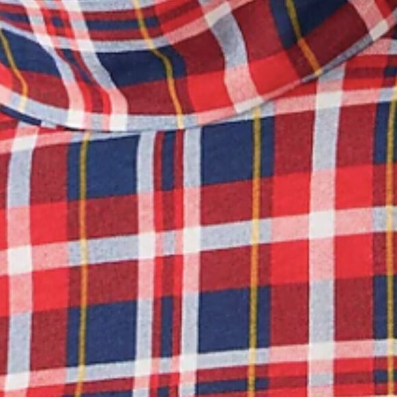 J. Crew Tissue Turtleneck in Plaid "Dark Evening" Size M NWT - Picture 4 of 5